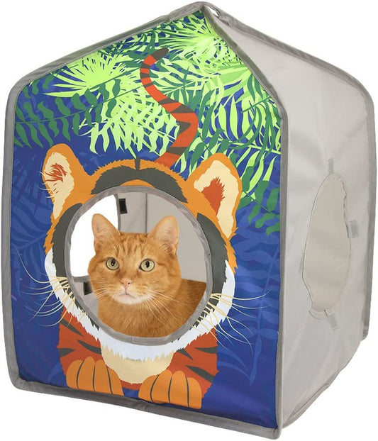 Safari Jungle Collapsible Cat Toy Collection, House